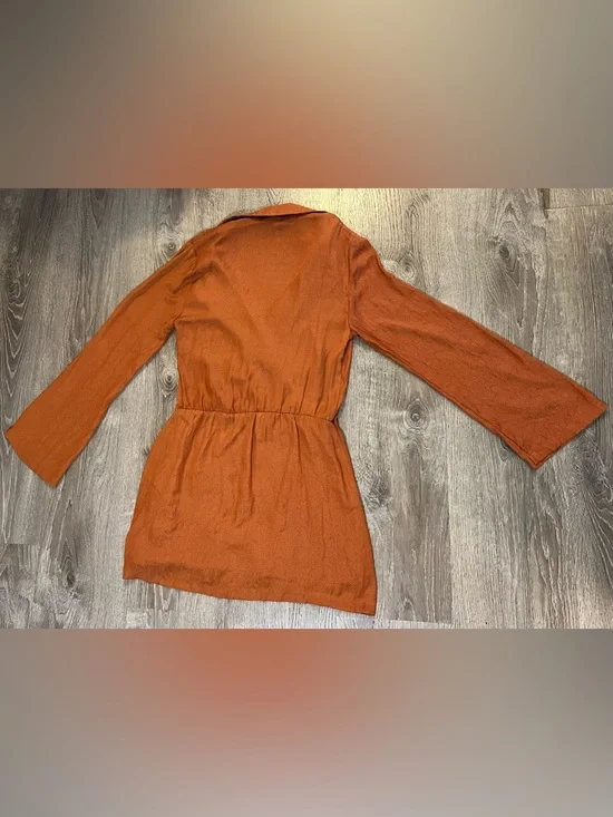 Free People Simone Dress Cinnabar Sienna Long Sleeve Blazer Mini Dress - Picture 4 of 8